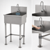 Thumbnail image #3 for Advance Tabco WSS-16-25EF-FM One-Station Freestanding Service Sink with Electronic Faucet