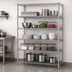 Thumbnail image #3 for Quantum 5-Shelf Stationary Wire Shelving Starter Kit, 72