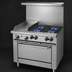 Thumbnail image #3 for Garland G Starfire Pro Series 36-Inch Gas Restaurant Range with 4 Open Burners, 12-Inch Griddle, and Standard Oven