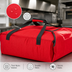 Thumbnail image #3 for Cambro GoBag Premium Pizza Delivery Bag, Red, Holds 2 x 16-Inch or 3 x 14-Inch Pizza Boxes