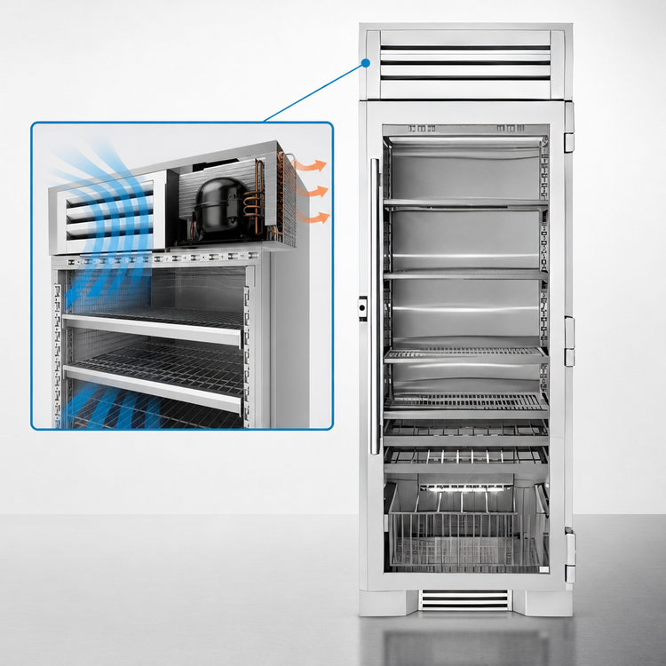 Product image #3 for True Residential 30-Inch Single-Section Reach-In Refrigerator with Glass Door, Stainless Steel, Self-Contained R600A