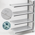Thumbnail image #3 for Cambro Camshelving® Elements XTRA Stationary Add-On Unit — 4 Solid Shelves, 60 Inches W x 24 Inches D x 72 Inches H (Speckled Gray)