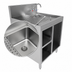 Thumbnail image #3 for Advance Tabco Prestige Supreme Underbar Sink Cabinet with Drainboard and Open Front, 24 Inch W x 25 Inch D x 36 Inch H