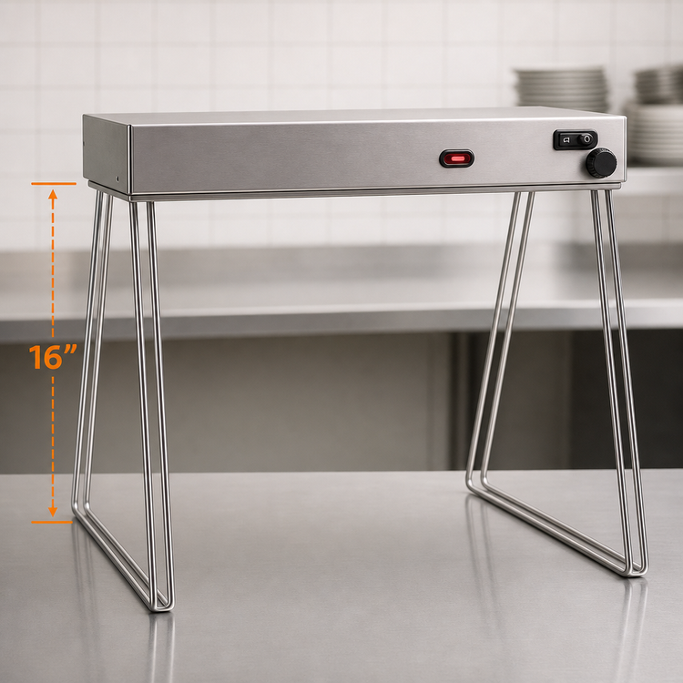 Product image #3 for Nemco 16-Inch Tall Wire Leg Set for Strip Heaters