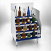 Thumbnail image #3 for Advance Tabco Prestige Signature Series 36-Inch Five-Step Stainless Steel Freestanding Liquor Bottle Display Unit