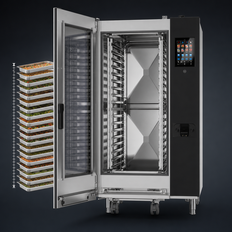 Product image #3 for Lainox Naboo 5.0 NAG201B 20 x 1/1 GN Gas Combi Oven with Direct Steam