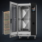 Thumbnail image #3 for Lainox Naboo 5.0 NAG201B Floor Model Gas Combi Oven with Direct Steam, 20 x 1/1 GN, Touchscreen Controls