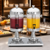 Thumbnail image #3 for Cash & Carry Double 2-Gallon Beverage Dispenser with Stainless Steel Ice Core