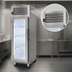 Thumbnail image #3 for Traulsen Dealer's Choice G Series One-Section Self-Contained Reach-In Display Freezer with Left-Hinged Glass Door