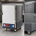 Thumbnail image #3 for Metro C5 3 Series Half-Height Mobile Moisture Heated Holding and Proofing Cabinet, Gray Insulation Armour, Solid Door, 17-Pan Capacity