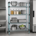 Thumbnail image #3 for EagleGard Quad-Adjust 4-Tier Stationary Wire Shelving Starter Unit, 48W x 18D x 74H