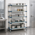Thumbnail image #3 for MetroMax 4 5-Shelf All-Polymer Stationary Starter Shelving Unit, 60 Inches W x 18 Inches D x 74 Inches H