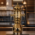 Thumbnail image #3 for Glastender Black Forest 3-Faucet Air-Cooled Countertop Draft Dispensing Tower, Polished Brass