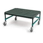 Thumbnail image #3 for Eagle Group QuadPlus QP-MDR1848E-GL Mobile Dunnage Rack, 48 x 18 x 14 in., 800 lb. Capacity, Louvered Polypropylene Mat, 4 Swivel Casters