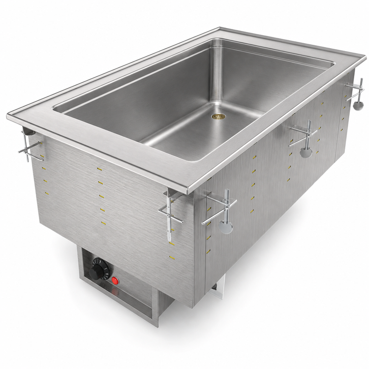 Product image #3 for Vollrath 36466HD Drop-In Electric Insulated Hot Food Well with Drain, Wet Operation, 1 Full-Size Pan