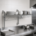 Thumbnail image #3 for Quantum Wall-Mount Cantilever Wire Shelf, 72 x 24 Inches, Gray Epoxy Antimicrobial Finish