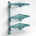 Thumbnail image #3 for Quantum Wall-Mounted Cantilever Starter Unit with 3 Wire Shelves