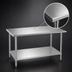Thumbnail image #3 for Advance Tabco SS-305 60-Inch x 30-Inch Stainless Steel Work Table with Adjustable Undershelf