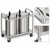 Thumbnail image #3 for Atlas Metal 2-Stack Unheated Mobile Open Frame Plate Dispenser for 9-1/8 Inch Plates