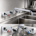 Thumbnail image #3 for OptiFlow Heavy-Duty Solid Body Splash-Mounted Commercial Faucet with 8-Inch Centers and 14-Inch Swing Spout