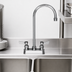 Thumbnail image #3 for Fisher 4-Inch Center Deck Mount Manual Faucet with 12-Inch Swivel Gooseneck Spout