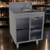 Thumbnail image #3 for Glastender Underbar Wet Waste Sink Cabinet Base with Open Front, Left Drainboard, Right Bowl