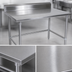 Thumbnail image #3 for John Boos Stallion 60-Inch x 24-Inch Stainless Steel Work Table with 5-Inch Backsplash and Stallion Safety Edge