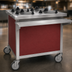 Thumbnail image #3 for Director's Choice DCS-PUD-3T Mobile Triple Unheated Dish Dispenser with Red Laminate Panels