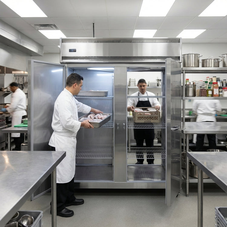 Product image #2 for Continental Refrigerator 2FENPT Two-Section Pass-Thru Extra-Wide Commercial Freezer