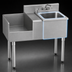 Thumbnail image #3 for Eagle 1800 Series 24-Inch Underbar Sink/Blender Module with Right Sink Bowl and Left Liquid Waste Chute