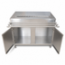 Thumbnail image #3 for BK Resources 60 Inch Cashier-Serve Counter with Hinged Doors and Door-Side Urn Trough
