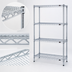 Thumbnail image #3 for Eagle Group 4-Tier Wire Shelving Starter Unit, 24 x 18 x 74 Inches, Chrome-Plated