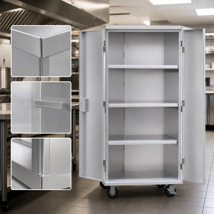Product image #3 for New Age 99551 Mobile Aluminum Security Cage with 3 Adjustable Shelves