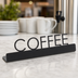 Thumbnail image #3 for American Metalcraft Printed Coffee Table Sign, 202 Stainless Steel, Black