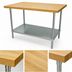 Thumbnail image #3 for Advance Tabco Maple Top Work Table with Adjustable Undershelf, 84 x 30 Inches