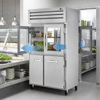 Thumbnail image #3 for True Mfg. - General Foodservice SPEC SERIES STR2RPT-2HG/2HS-2G-HC 2-Section Pass-Thru Reach-In Refrigerator, Glass/SS Half Doors, Stainless Steel