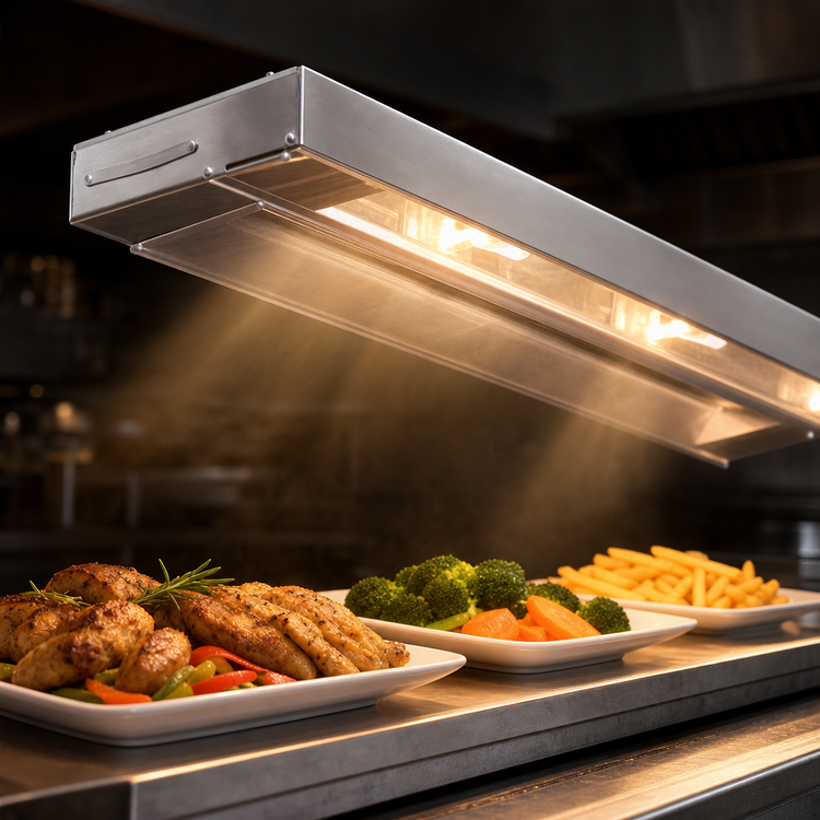 Product image #3 for RedHots 132-Inch High-Watt Lighted Single-Rod Strip Heat Lamp, 208V