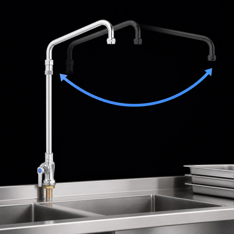 Product image #3 for Vulcan Single Pantry Deck-Mount Faucet with 12-Inch Swivel Spout