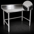 Thumbnail image #3 for Stallion ST6R5-3048GBK-X 48 Inches x 30 Inches Stainless Steel Work Table with 5-Inch Backsplash and Stallion Safety Edge