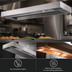 Thumbnail image #3 for Eagle RedHots Unlighted Single High-Watt Rod-Type Strip Heat Lamp with Remote, 144 Inch, 240V