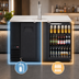 Thumbnail image #3 for Everest Refrigeration 68-Inch Two-Section Back Bar & Direct Draw Keg Refrigerator Combo with 1 Draft Tower