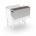 Thumbnail image #3 for John Boos Double 18-Inch Wide Stainless Steel Speed Rail Locking Cover