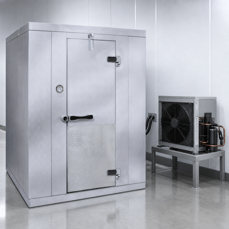 Product image #3 for Kold-Front Indoor Walk-In Freezer with Remote Refrigeration, Nominal 5' 10" x 9' 8" x 8' 6.25"