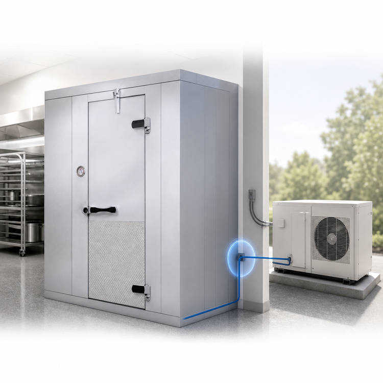 Product image #3 for Kolpak Kold-Front 10' x 8' Indoor Walk-In Cooler with Floor and Remote Refrigeration