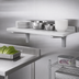 Thumbnail image #4 for Cambro Camshelving Wall-Mounted Solid Shelf, 36W x 18D x 13-1/2H, Speckled Gray