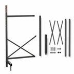 Thumbnail image #3 for Metro SmartLever SM862430-ADD Add-On Cantilever Shelving Kit, 86-3/8"H, Epoxy-Coated Steel, for 30"W x 24"D Shelves