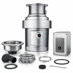 Thumbnail image #3 for InSinkErator SS-200™ SS-200-12B-CC202 Commercial Food Waste Disposer Package, Stainless Steel, 2 HP, 12-Inch Bowl, 6-5/8-Inch Inlet