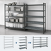 Thumbnail image #3 for Cambro Camshelving Basics Plus 5-Tier Vented Add-On Polymer Shelving Unit, 24