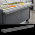 Thumbnail image #3 for Cambro Versa Food Bar 5-Foot Tray Rail Accessory, Granite Gray