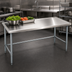 Thumbnail image #3 for Eagle Group Spec-Master Marine Series 48 Inch W x 36 Inch D Work Table with 14 Gauge 300 Series Stainless Steel Top and Galvanized Base